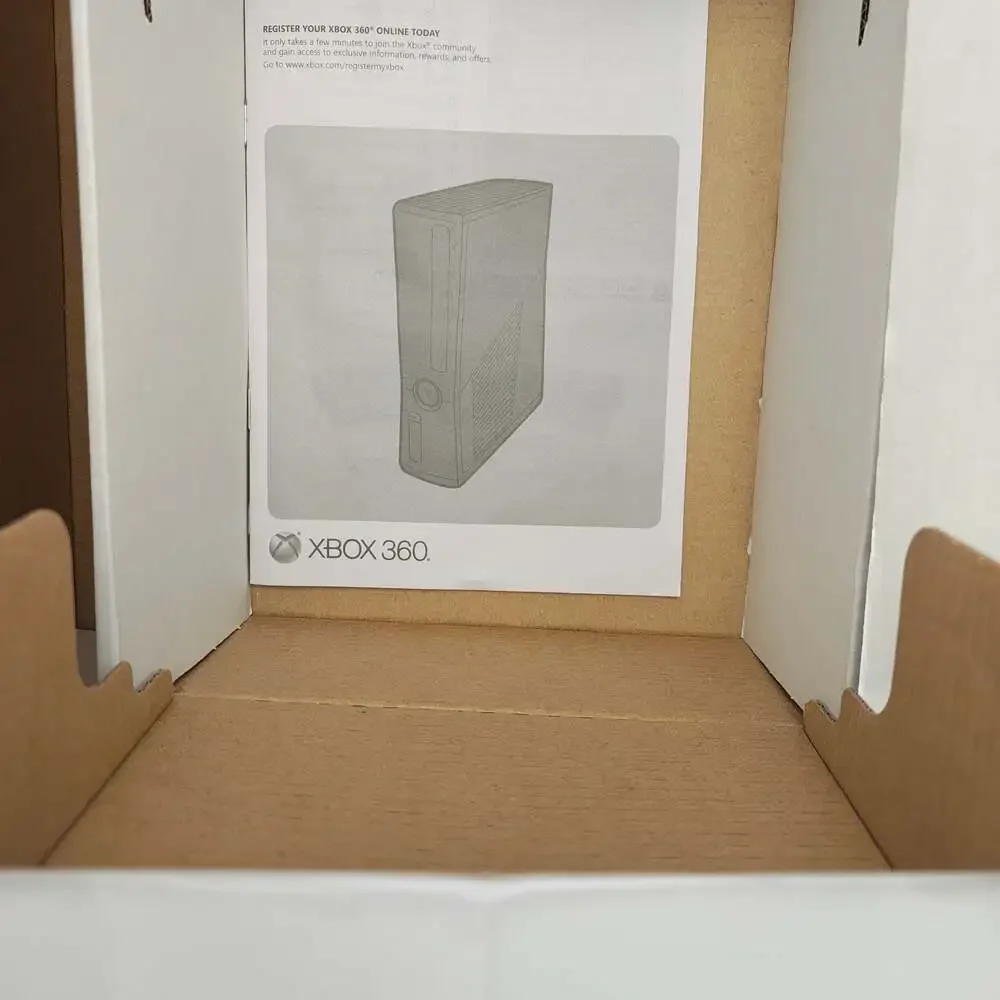BOX ONLY! Microsoft Xbox 360 Matte Black Console Original NO CONSOLE